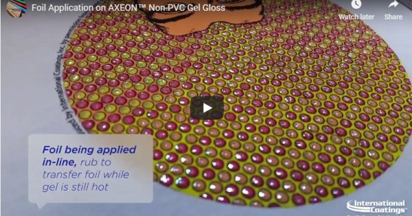 Cool How-to Technique: Foil Application on AXEON™ Non-PVC Gel Gloss