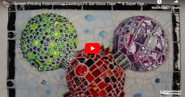 Video: “Atom” Print Starring FX Gel Gloss Clear™ and Super Opaque Series Inks